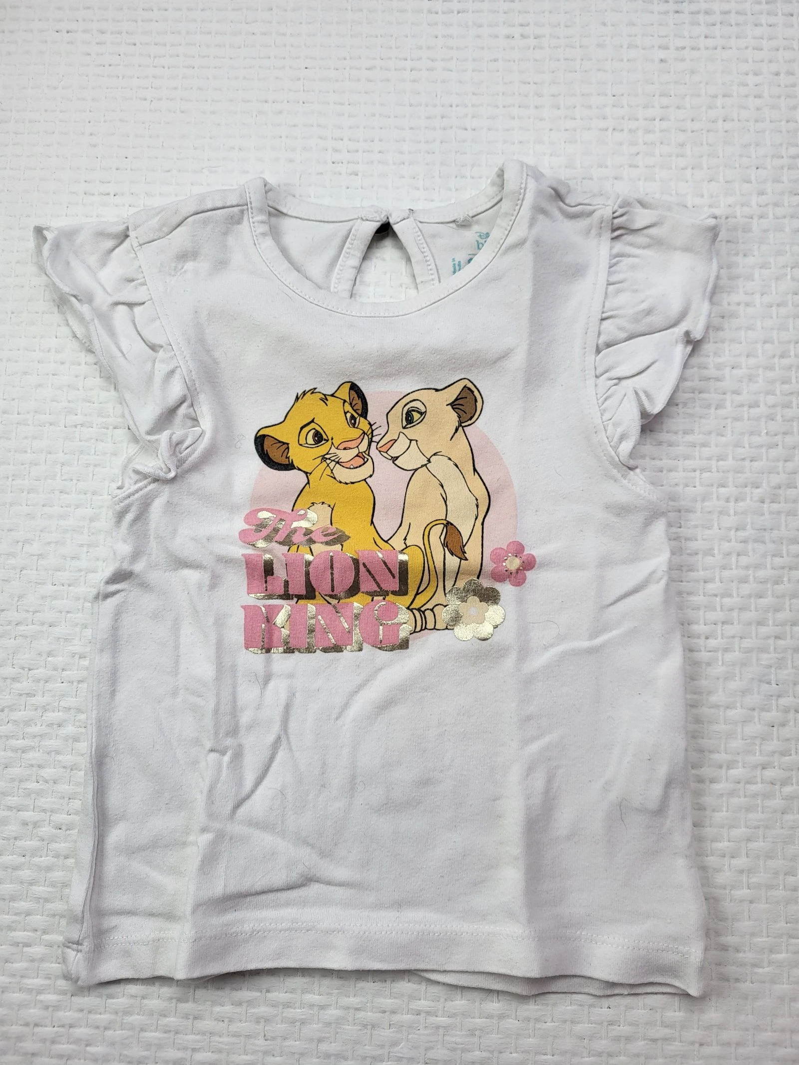 T-shirt blanc Le Roi Lion Simba & Nala Orchestra Disney – 9 mois (71 cm)